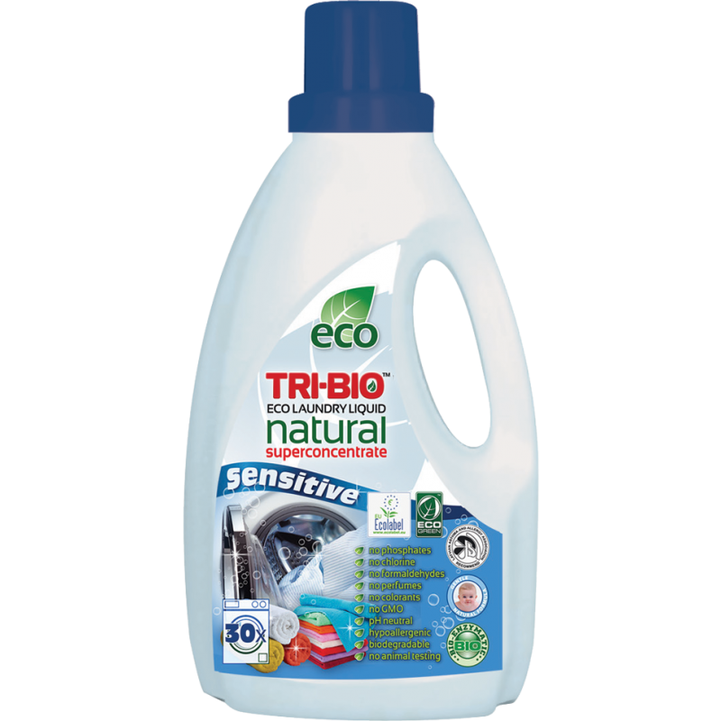 NATURAL ECO LAUNDRY DETERGENT “SENSITIVE”,  1.42 L Tri-Bio