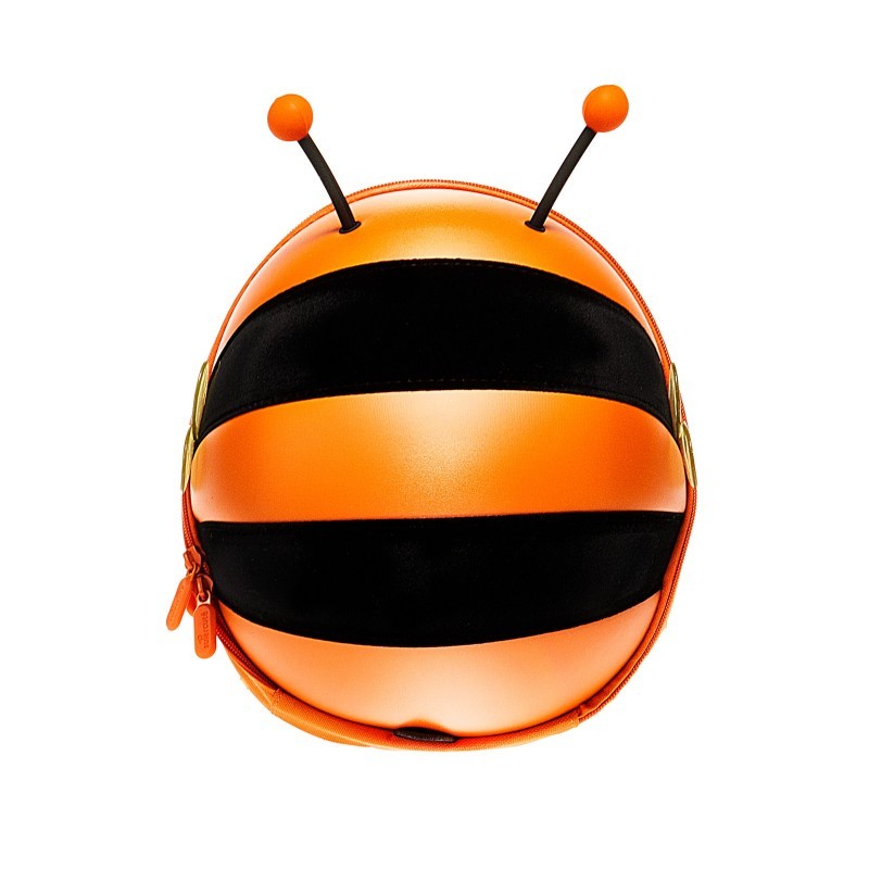 Children backpack, bee shape, green - Orange