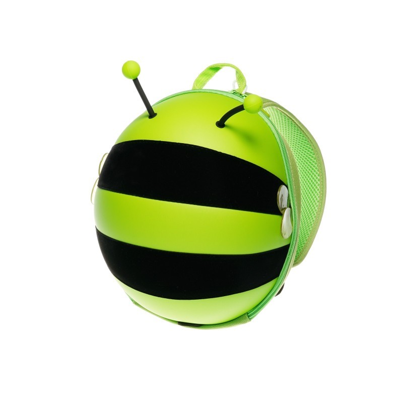 Children backpack, bee shape, green Supercute