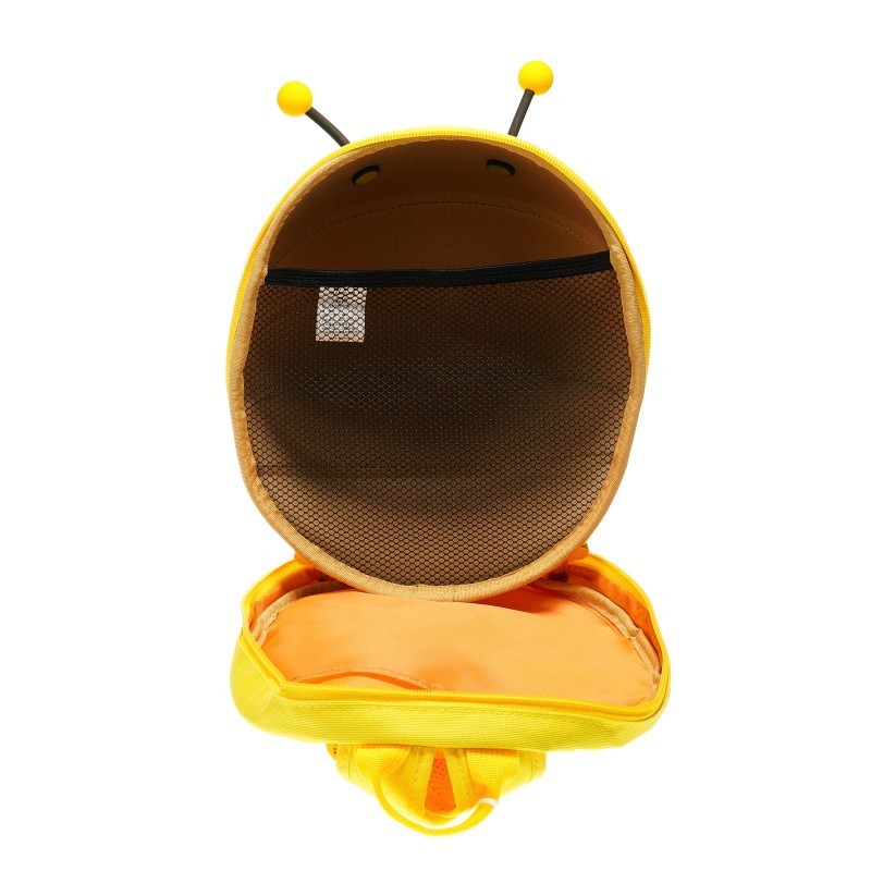 Mini backpack with bee shape and a safety belt Supercute