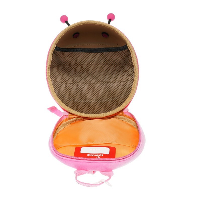 Mini backpack with bee shape and a safety belt Supercute