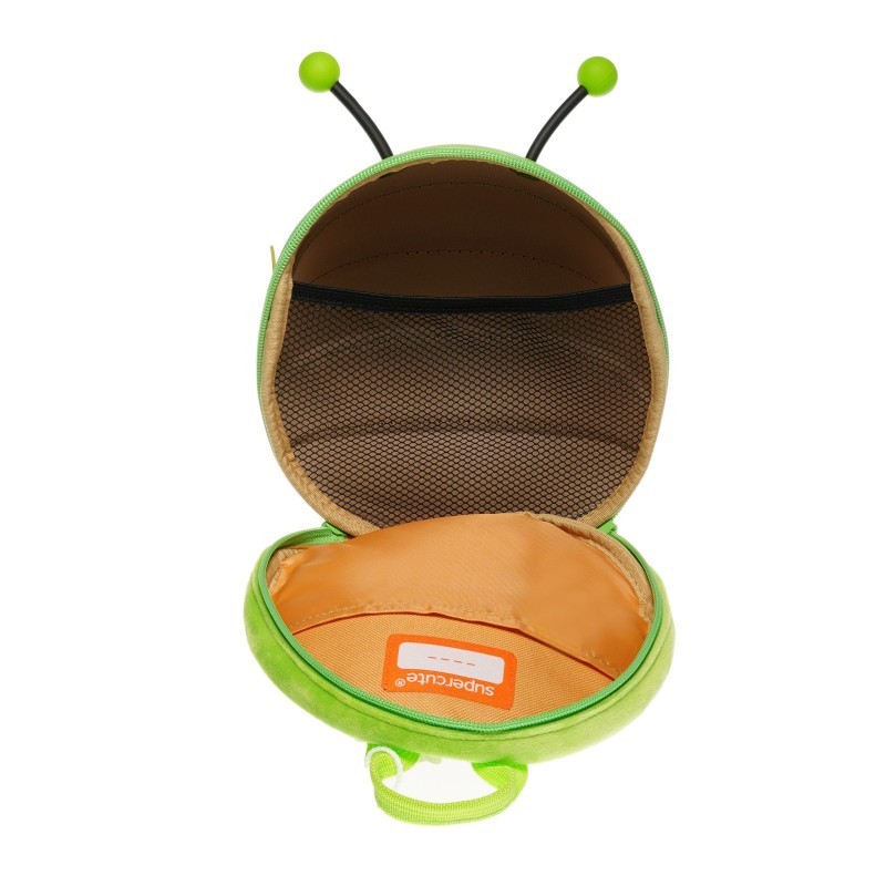 Mini backpack with bee shape and a safety belt Supercute