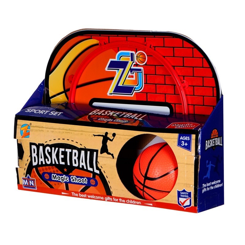 Basketball set with ball and pump GT