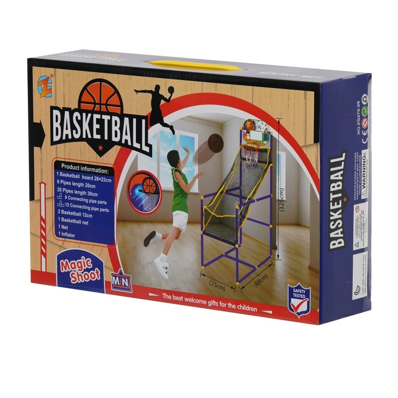 Basketballkorb mit Ball und Pumpe GT