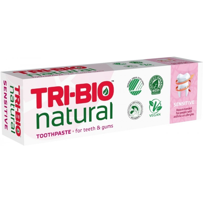 Natürliche umweltfreundliche Zahnpasta Sensitiv, 75 ml Tri-Bio