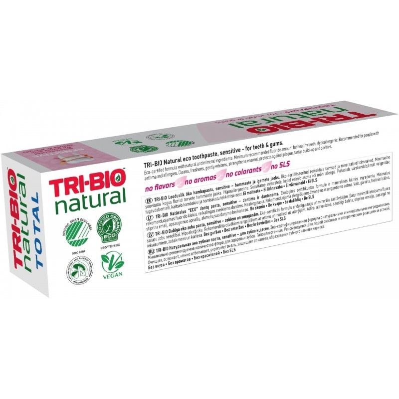 Natural eco-friendly toothpaste Sensitive, 75 ml Tri-Bio