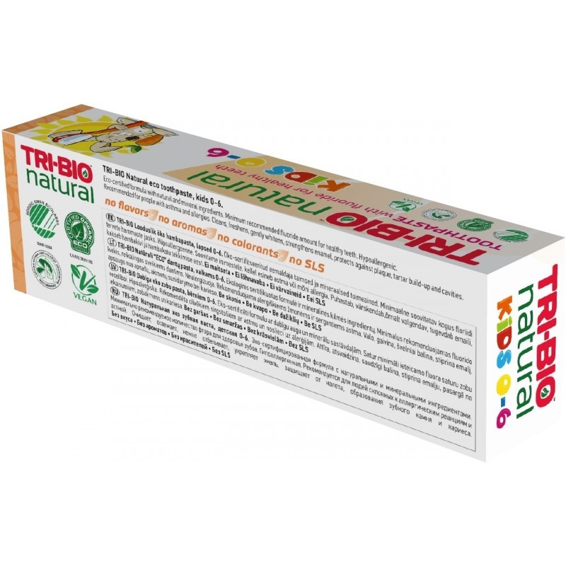 Natural eco-friendly children's toothpaste for Kids, 50 ml Tri-Bio