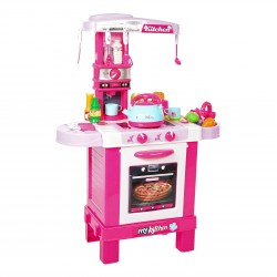 Set de joaca bucatarie Little Chef ZIZITO , Cu inducție, Cu lumină, Sunet și abur ZIZITO 29857 