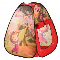 Kinder-Spielzelt mit Mascha und dem Bären Aufdruck Masha and the bear 30001 