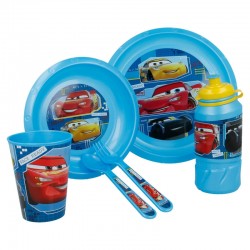 Dečiji set za hranjenje od 6 komada, sa otiskom automobila Cars 30252 