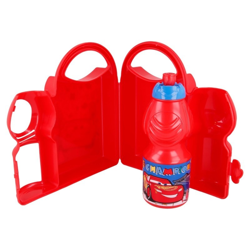 Set - children's box and bottle - Cars Stor