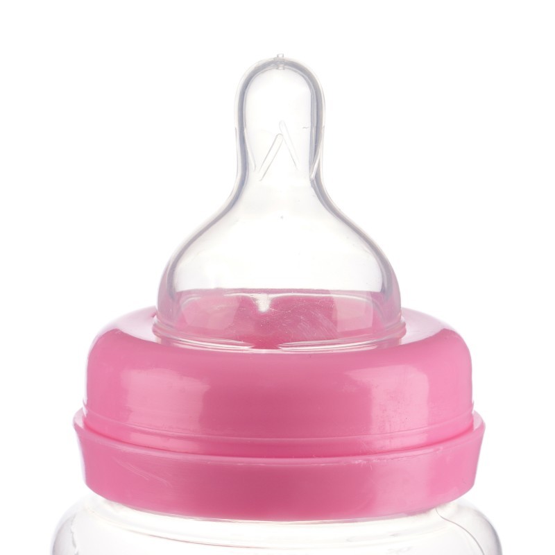 Babyflasche aus Polypropylen Little Angel - 0+ Monate, 125 ml., Rosa ZIZITO