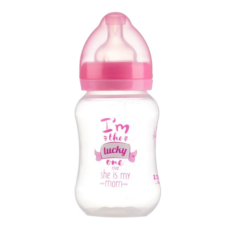 Babyflasche Little Angel aus Polypropylen - 3+ Monate, 250 ml, pink ZIZITO