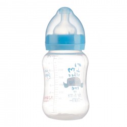 Biberon din polipropilenă Little Angel - 3+ luni, 250 ml., Albastru ZIZITO 31013 