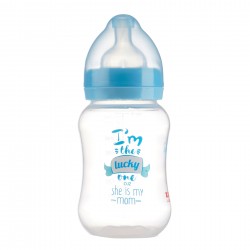 Biberon din polipropilenă Little Angel - 3+ luni, 250 ml., Albastru ZIZITO 31016 2