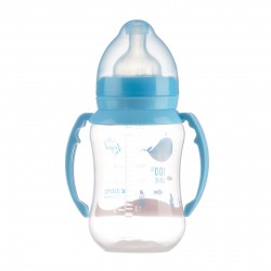 Blaue Babyflasche Little Angel mit Griffen - 6+, 250ml. ZIZITO 31032 2