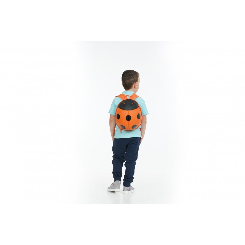 Children backpack, ladybug, orange Supercute