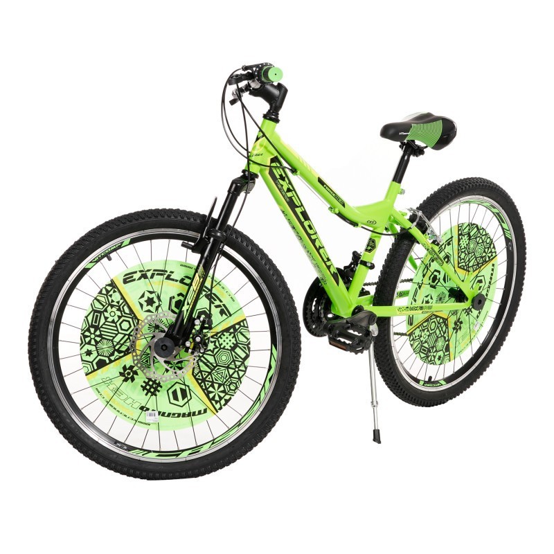 Children's bicycle EXPLORER MAGNITO 24"", green with black Venera Bike