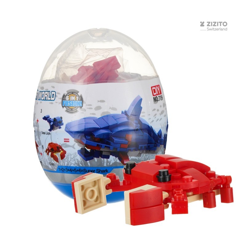 Constructor with sea animals in an egg GT