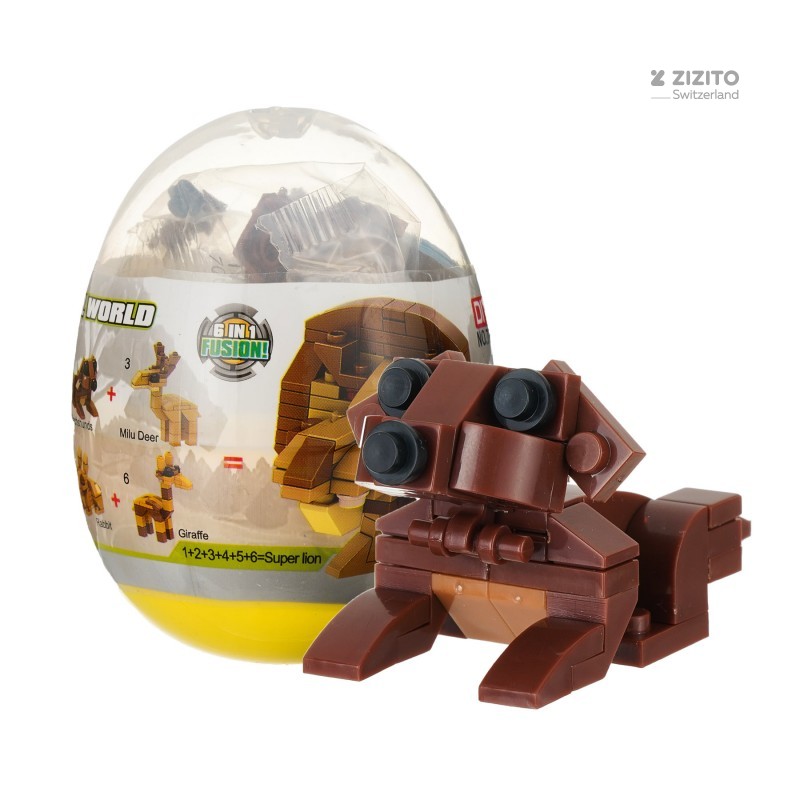 Constructor with animals in an egg GT