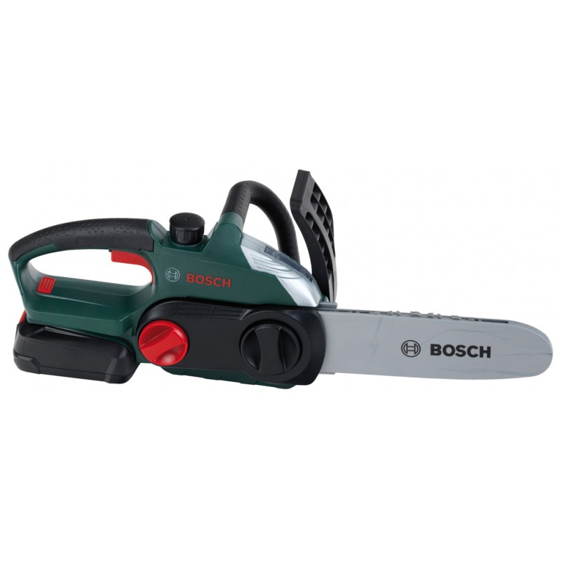 Theo Klein 8399 Bosch Chain Saw I Child-friendly, authentic replica of the original I Battery-powered saw with light and sound effects I Toy for children aged 3 years and up BOSCH