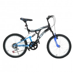 Kinderfahrrad TEC - CRAZY 20 ", 7 Gänge, schwarz und blau TEC 35721 7