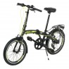 Folding city bike CAMP Q10 FOLDABLE BIKE 20 ", 7 speeds - Black with yellow