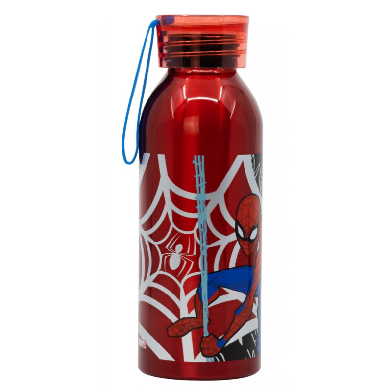 Aluminum bottle with silicone handle SPIDERMAN, 510 ml. | Zizito.com