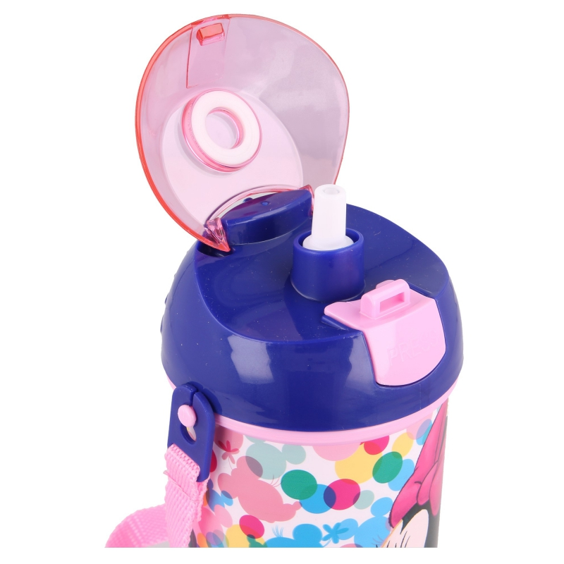 Sticla copii cu capac de protectie MINNIE, 450 ml. Stor