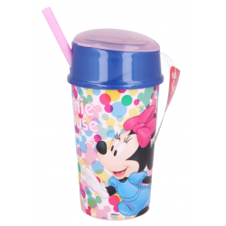 Kinderbecher mit Deckel und Strohhalm MINNIE, 400ml. Stor 35992 2