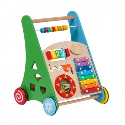 Wooden baby walker with activities WOODEN 36698 2