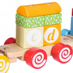 Wooden train - sorter, big WOODEN 36743 3