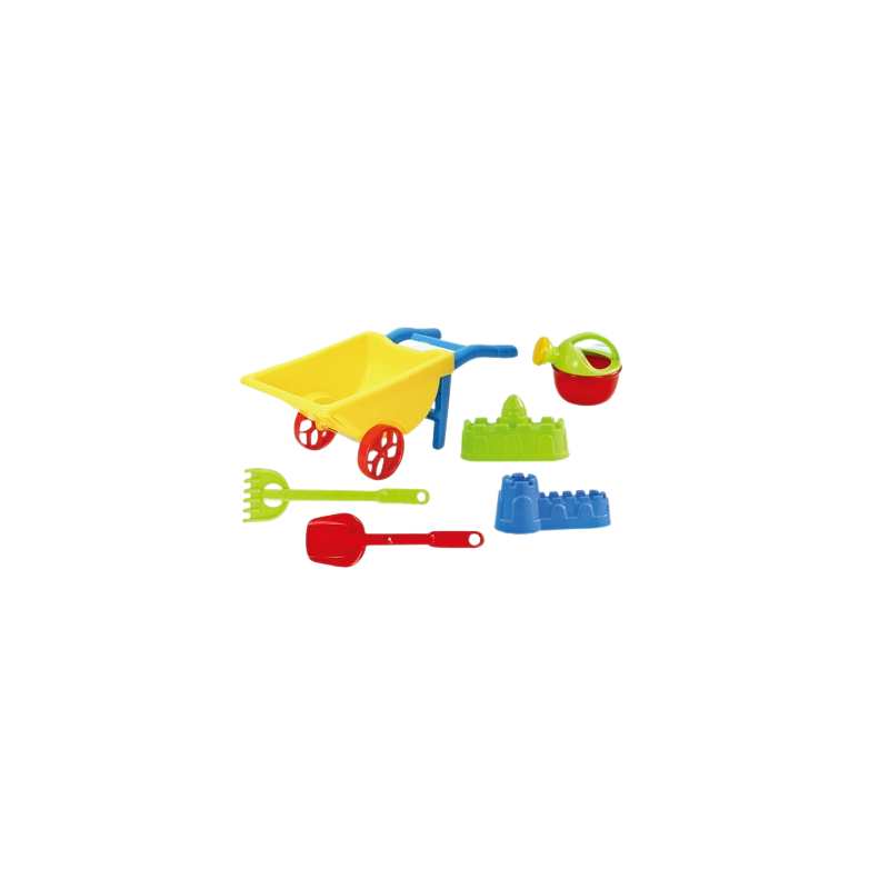 Children's beach set with wheelbarrow, 6 parts GT