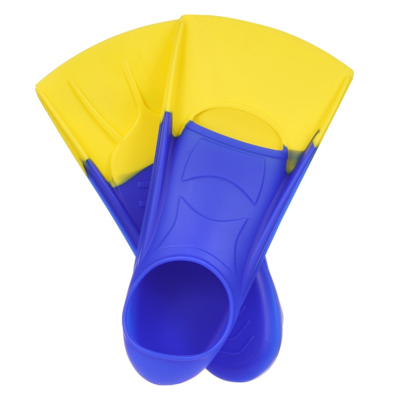 Set of swimming fins, size XS - Blue/Yellow