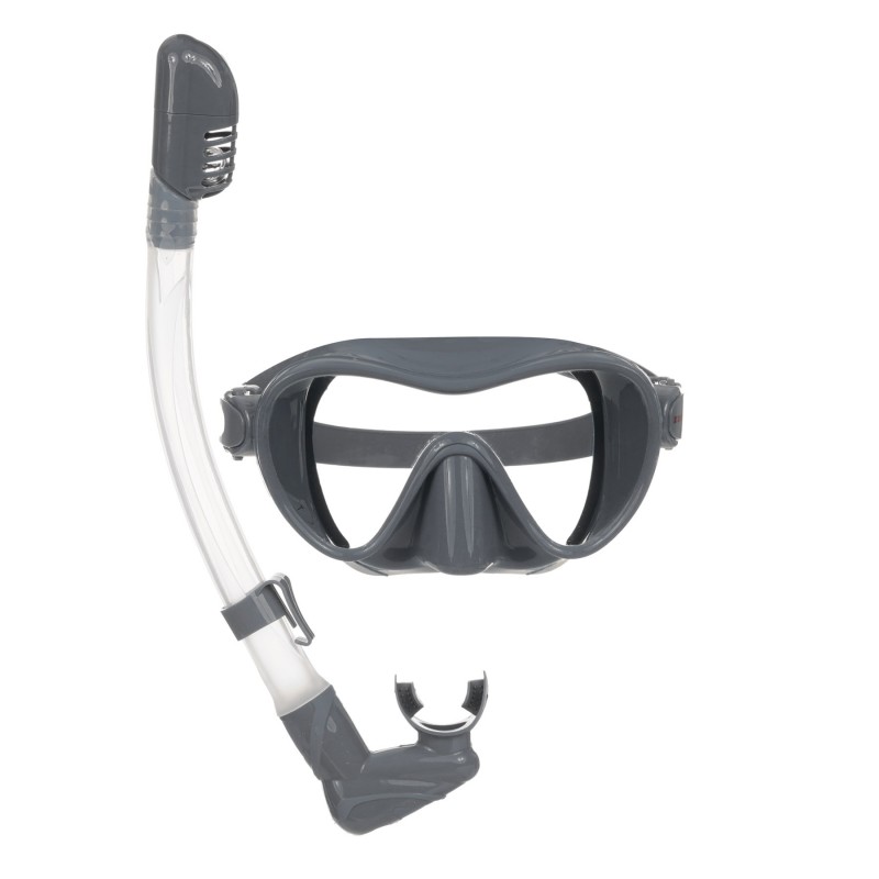 Set masca de scufundare pentru copii cu snorkel in cutie, incolor - Gri