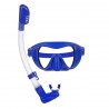 Verpacktes Schnorchelmasken-Set, farblos - Blau