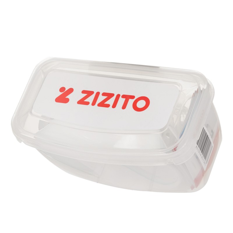 Set of diving mask and snorkel in a box ZIZITO