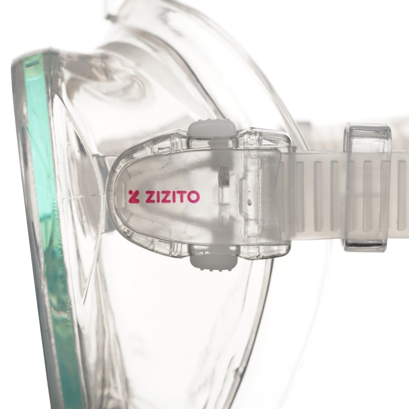 Set of diving mask and snorkel in a box ZIZITO