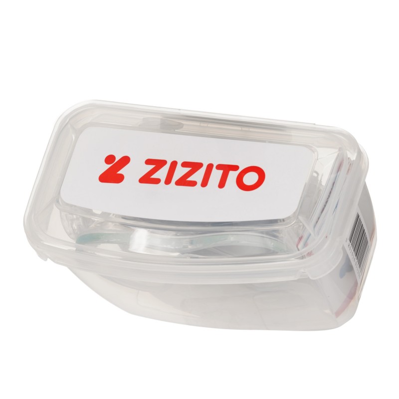 Set of diving mask and snorkel in a box ZIZITO