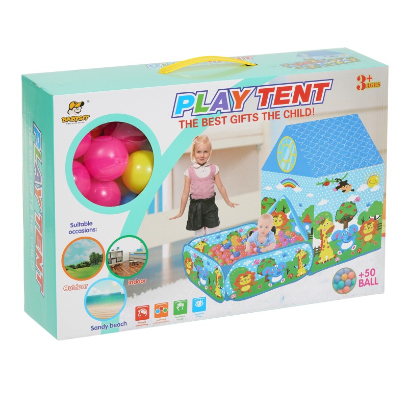 2 In 1 Play tent with yard and 50 balls ITTL