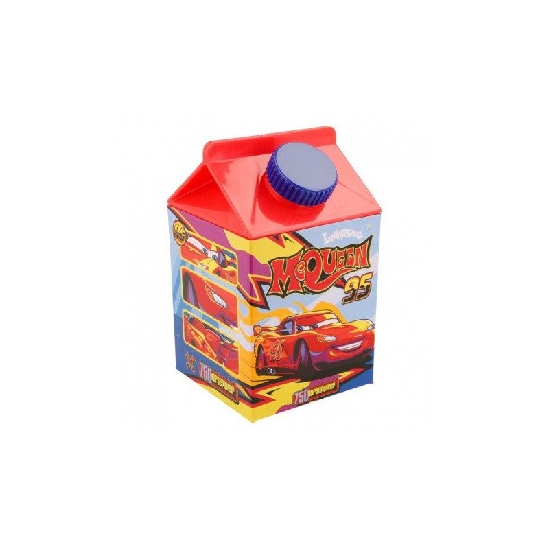 Quadratische Plastikflasche mit Bild, McQueen, 460 ml Cars