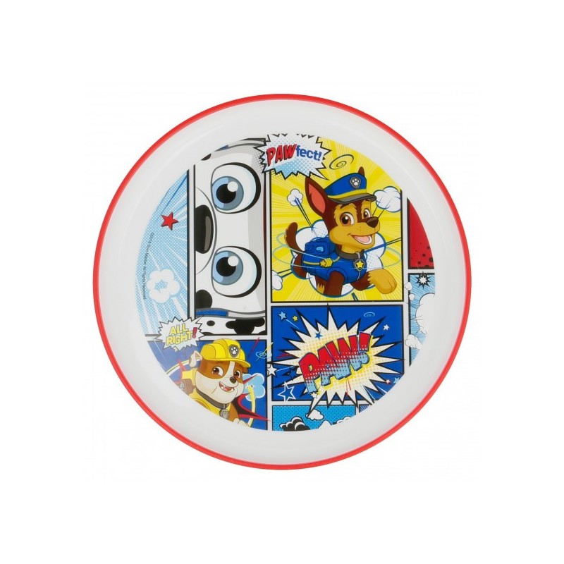 Plate two-tone Premium Dog Patrol, for boy, 20.2 cm Paw patrol