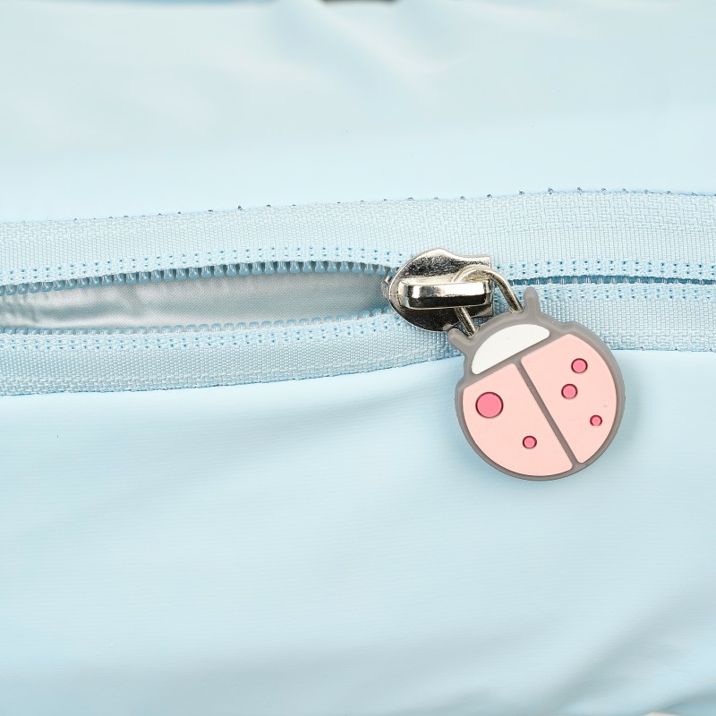 Children's chest belt with non-inflatable canopy, light pink Mambo