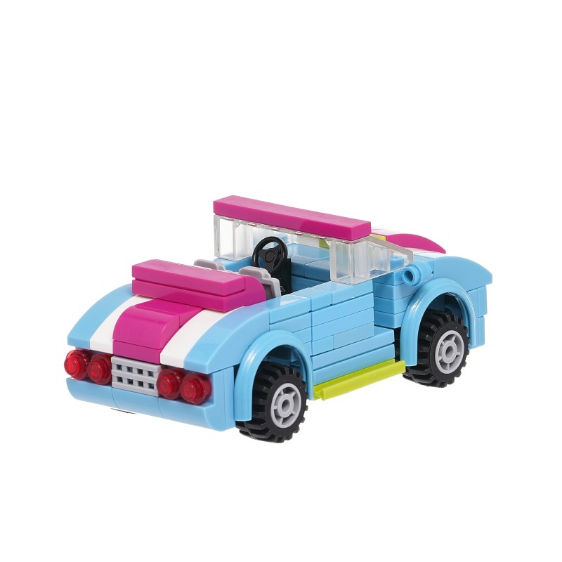 Mini car builder with 118 parts Banbao