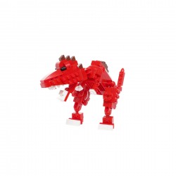 Red dinosaur construction set with 159 parts Banbao 41312 