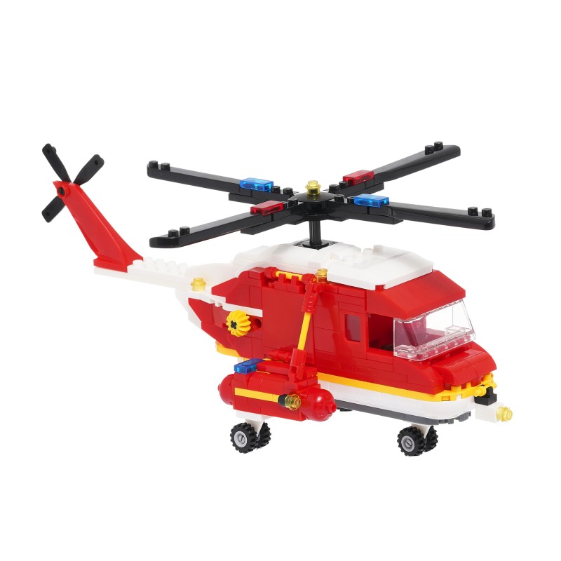 Constructor fire rescue helicopter with 310 parts Banbao