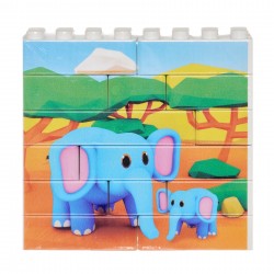 Elefanten-Puzzle-Konstruktor, 14 Teile Game Movil 41512 