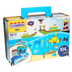 Constructor with stickers Sea 104 parts Deluxe Game Movil 41580 