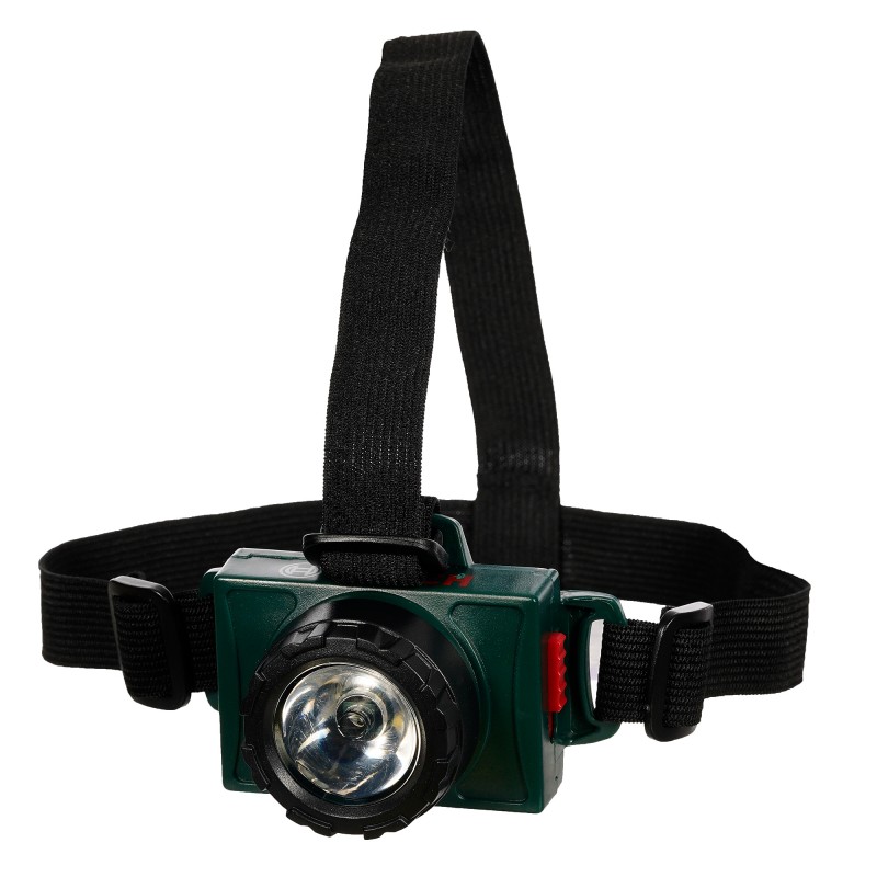 Theo Klein 8758 Bosch headlamp with adjustable headband I battery operated I head pad for comfort I dimensions: 7 cm x 7 cm x 2 cm I Toys for children aged 3 and over BOSCH