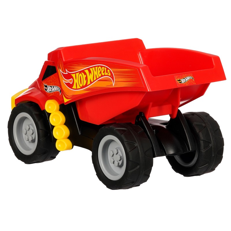 Theo Klein 2438 Hot Wheels Tipper | High-quality dump truck with a 1:24 scale | Construction site vehicle with wide tires | Dimensions: 22 cm x 11 cm x 12 cm | Toy for children aged 3 years and older. Hot Wheels